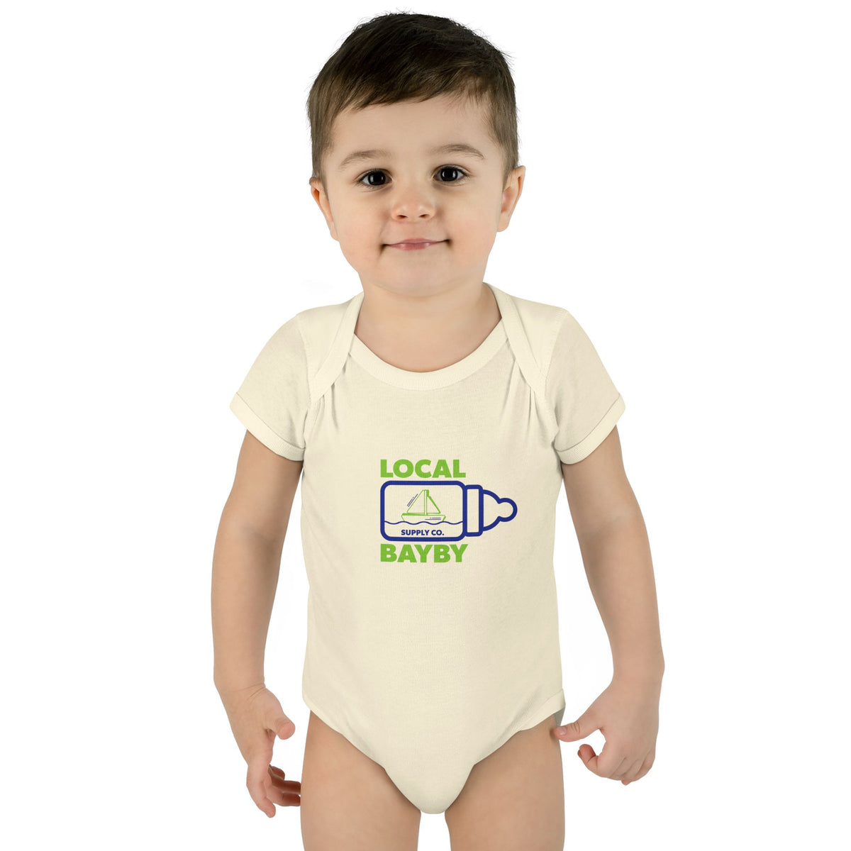 Lime Bayby Bottle Onsie